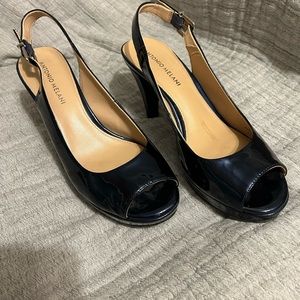 Antonio Melani sling back platforms